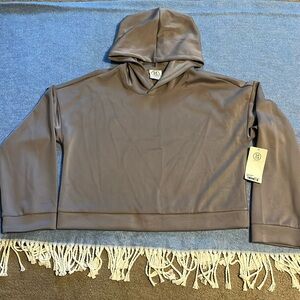 Sage oversized hooded sweatshirt